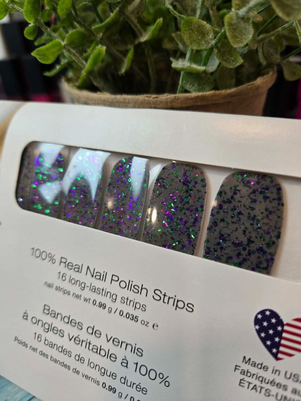 Color Street Halloween Glitter Press On Nail Design